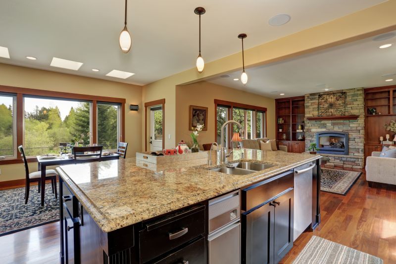 Modern Kitchen with Granite Countertops